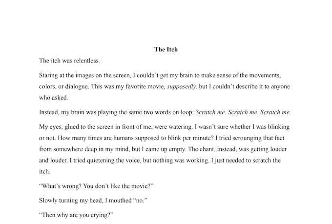 write a short story